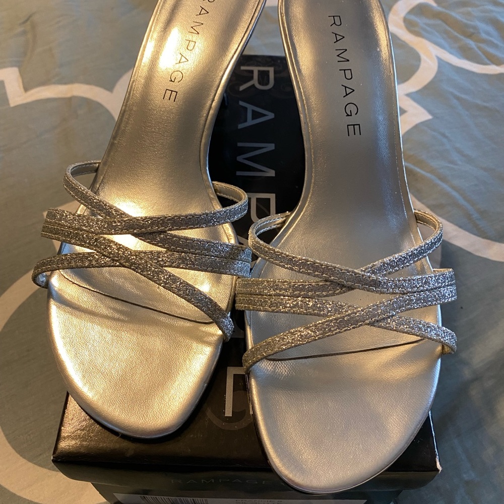 Silver heels